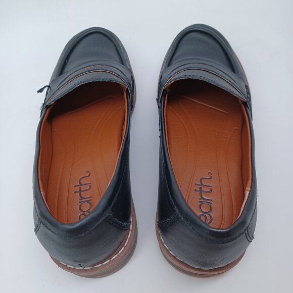 Earth Shoes Javas Black Leather Penny Loafer Preppy Flats Womens Size 6.5 - Picture 11 of 13